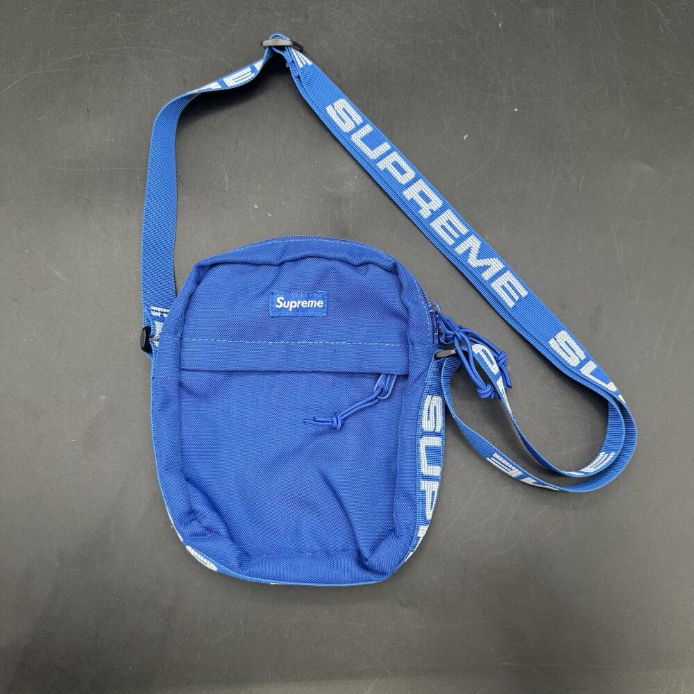 Supreme SS18 Shoulder Bag Royal Blue Spring Summer 2018 Authentic Streetwear